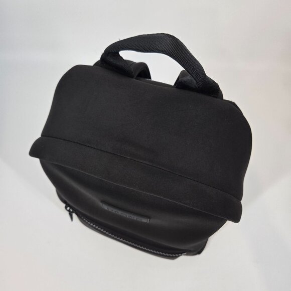 Dagne Dover Medium Black Dakota Backpack Neoprene Onyx Embroidered Company Logo - Picture 7 of 12